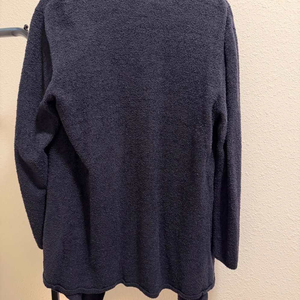 Barefoot Dreams Bamboo Chic Lite Cardigan, Black, S/M, New Condition - Picture 7 of 7